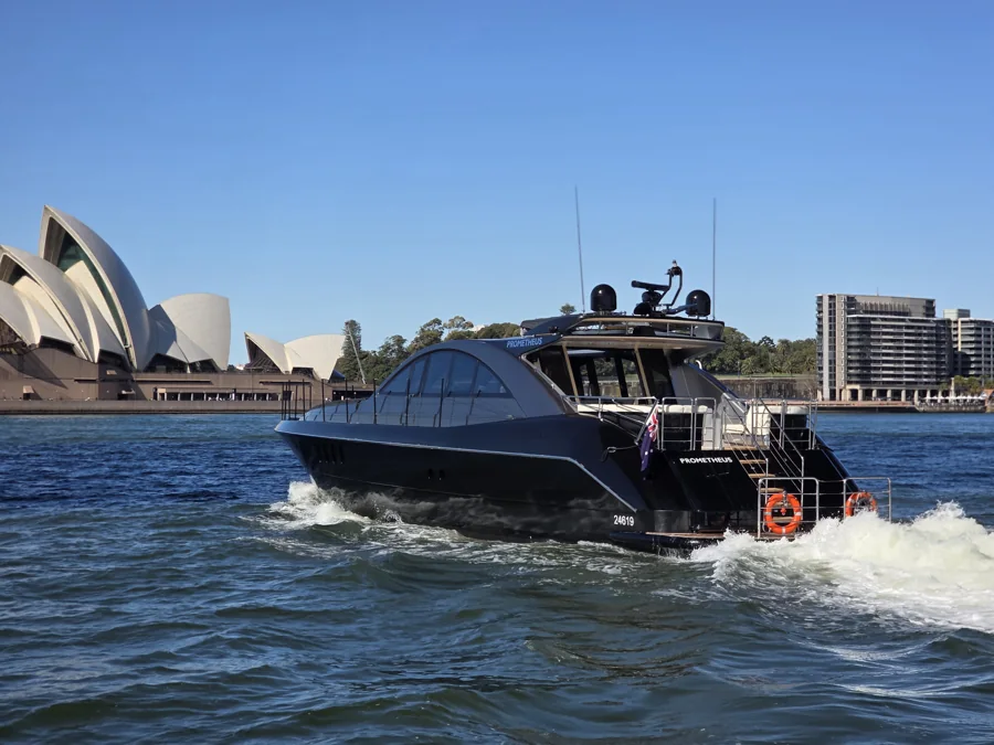 PROMETHEUS cruising beside the Sydney Opera House