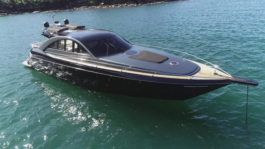 PROMETHEUS’s dark Warren 77 profile on the harbour