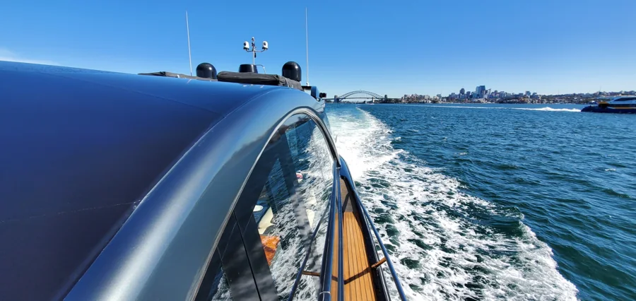 Harbour water alongside PROMETHEUS underway