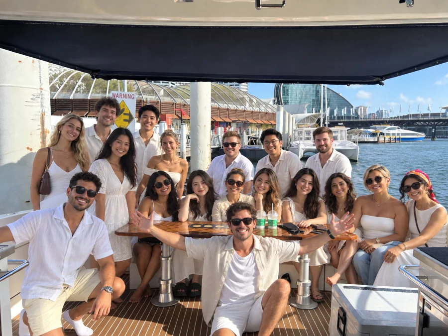 A group gathering in SEADUCTION’s saloon
